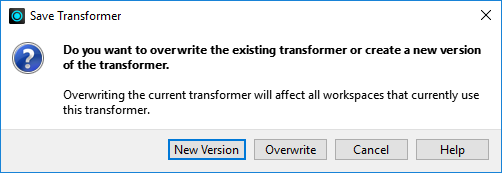Save Transformer prompt